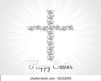 rays background with isolated artistic pattern cross