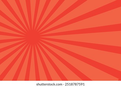 Strahlender Hintergrund. Roter glänzender Hintergrund. Abstrakte Textur von Sunburst.