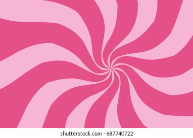 Rays, beams, burst design element. Geometric design to create trendy backgrounds, layouts in comic style, retro, vintage backdrops. Circular, radial abstract background. Rectangular pattern Pink