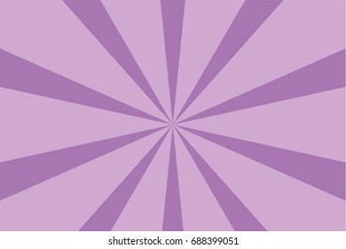 Rays, beams, burst design element. Geometric design to create trendy backgrounds, layouts in comic style, retro, vintage backdrops. Circular, radial abstract background. Rectangular pattern Purple