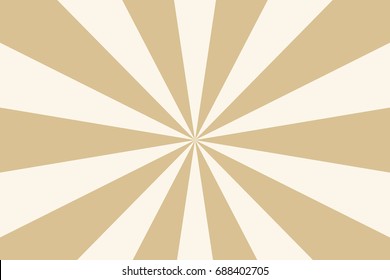 Rays, beams, burst design element. Geometric design to create trendy backgrounds, layouts in comic style, retro, vintage backdrops. Circular, radial abstract background. Rectangular pattern Beige