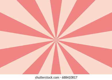 Rays, beams, burst design element. Geometric design to create trendy backgrounds, layouts in comic style, retro, vintage backdrops. Circular, radial abstract background. Rectangular pattern Pink