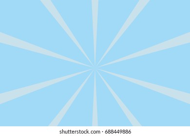 Rays, beams, burst design element. Geometric design to create trendy backgrounds, layouts in comic style, retro, vintage backdrops. Circular, radial abstract background. Rectangular pattern Blue