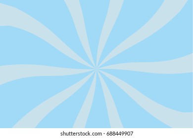 Rays, beams, burst design element. Geometric design to create trendy backgrounds, layouts in comic style, retro, vintage backdrops. Circular, radial abstract background. Rectangular pattern Blue