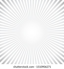 Rays, beams element. Sunburst, starburst shape on white. Circular geometric. Abstract circular geometric shape. illustration - Vector