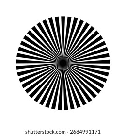 Raios, elementos de vigas. Explosão solar, forma de explosão em branco. Radiação, radial, linhas de mesclagem. Forma geométrica circular abstrata. Ícones de vetor. EPS 10