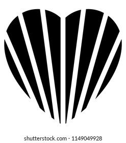 
Rays blazing inside a heart to offer rising heart icon
