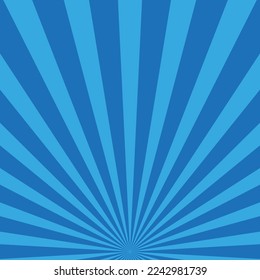 rays are blue background. superhero design. Starburst cartoon style. Vector illustration. Stock image.