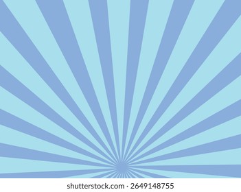 rays are blue background. superhero design. Starburst cartoon style.