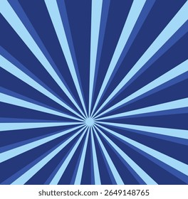 raios são fundo azul. design de super-herói. Estilo de desenho animado Starburst.