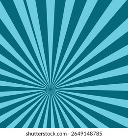 raios são fundo azul. design de super-herói. Estilo de desenho animado Starburst.
