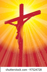 rays christ on cross 1