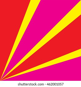 Rays of color pink and red