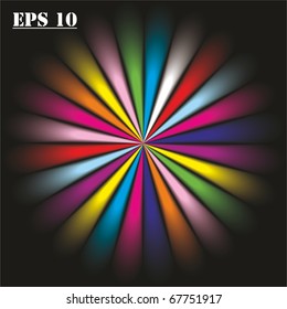 Rays of color. vector. EPS10.