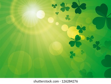rays green with shamrocks