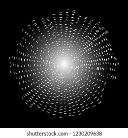 Rays of halo light and catholic rays isolated on black. Art tattoo reference template. Silver symbol of religion pride and glory. Angel and saints ring nimbus. Vector.