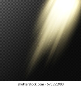 Rays Of Light From The Window Background. Beam With Dust. Light Effect.