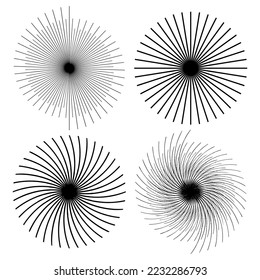 Rays lines. Star icon. Vector illustration. stock image. 