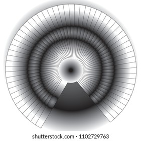 rays on a white background