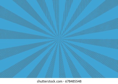 Rays pop art background. retro vector illustration