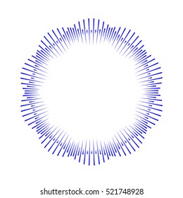 Rays radiating from a center. Linear drawing of rays of the sun. Design elements for your projects. Sunburst frame vector illustration.