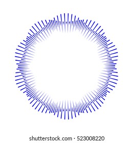 Rays radiating from a center. Linear drawing of rays of the sun. Design elements for your projects. Sunburst frame vector illustration.