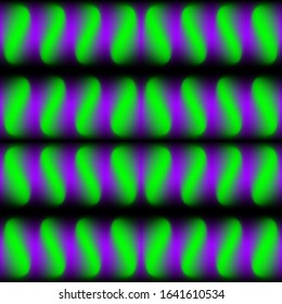 Rays and ribbons of light on a black background