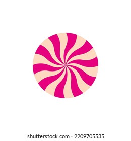 rays spiral circle candy. Geometric shape. Vector illustration. Stock image.