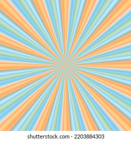 Rays vector beams element. Sunburst vintage shape. Radiating radial merging lines. Abstract circular geometric shape.