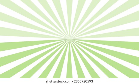Rays white and green as background