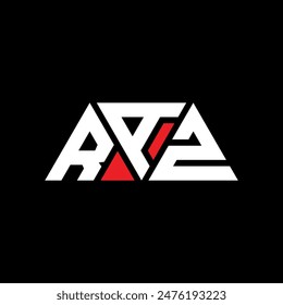 Diseño de logotipo de letra triangular RAZ con forma de triángulo. Monograma de diseño de logotipo de triángulo RAZ. PLANTILLA de logo de Vector triangular RAZ con color rojo. Logo triangular RAZ Diseño sencillo, elegante y lujoso.