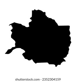 Razavi Khorasan province map, administrative division of Iran. Vector illustration.