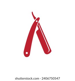 Razer barber icon flat vector design