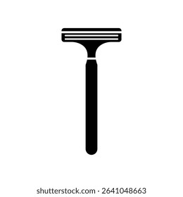 Razor black symbol and clip art design on a white background