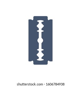 Razor blade flat icon on white transparent background. You can be used razor blade icon for several purposes.
