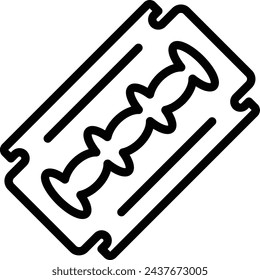 razor blade icon. Barber Blade Icon