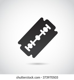 Razor blade icon isolated on white background. Vector art.