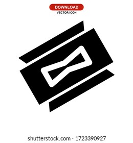 Icono de cuchilla de afeitar o logotipo símbolo de signo aislado ilustración vectorial - iconos vectoriales de estilo negro de alta calidad
