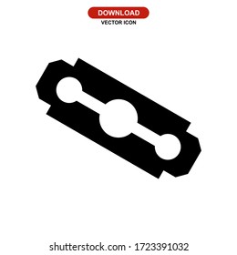 razor blade icon or logo isolated sign symbol vector illustration - high quality black style vector icons
