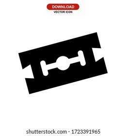 razor blade icon or logo isolated sign symbol vector illustration - high quality black style vector icons
