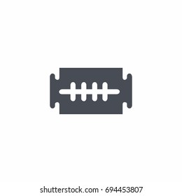 Razor blade Icon on white background vector illustration