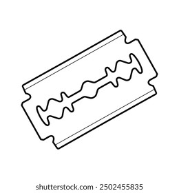 Rasierklingensymbol. Rasierklinge. Rasierattribut.
