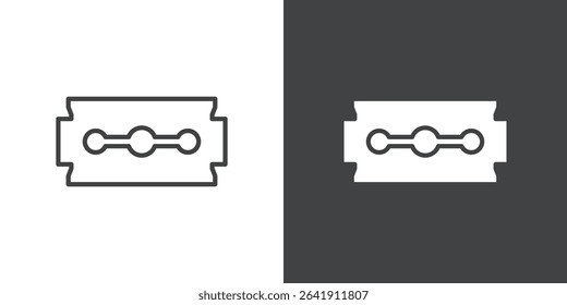 razor blade icon symbol illustration logo