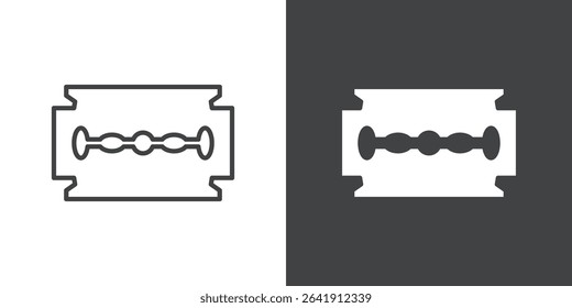 razor blade icon symbol illustration logo