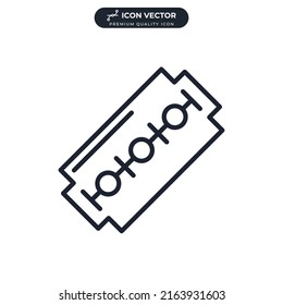 razor blade icon symbol template for graphic and web design collection logo vector illustration