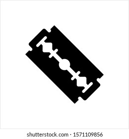 Icono de hoja de Razor Icono Vector Ilustración de arte