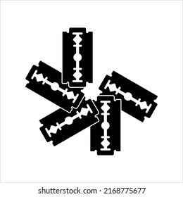 Razor Blade Icon Vector Art Illustration