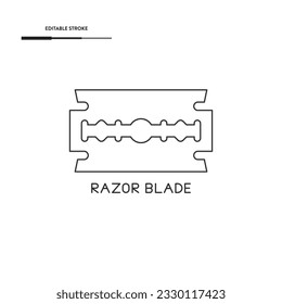 Diseño de vectores de iconos de hoja de Razor.