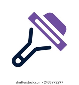 icono de hoja de afeitar. icono de doble tono vector para su sitio web, móvil, presentación y diseño de logotipo.