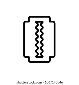 Razor blade icon vector, eps 8